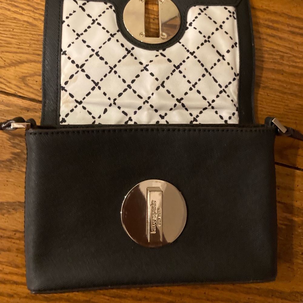Kate Spade Newbury Lane Saffiano Crossbody Bag Black - Picture 8 of 15